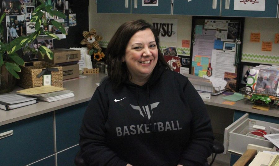 Patti Mason always has a smile for students. She found her place at Tigard.