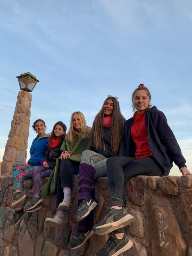 Sophie+Fenton+and+her+friends+in+Argentina+enjoy+a+fun+day+of+exploring+the+city.+They+visited+Jujuy+on+vacation+in+late+July+2019.