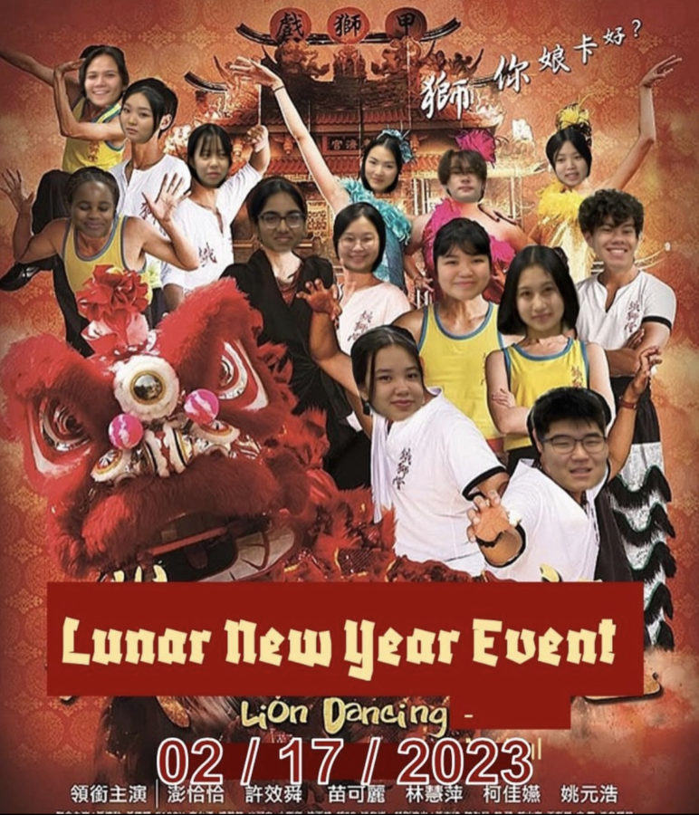 ASU students photoshopped on poster announcing Lunar New Year event at Tigard High School. 